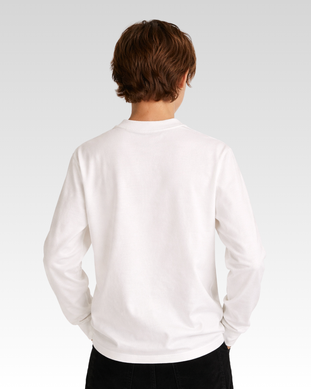 Cream Regular Fit Long Sleeve T-shirt