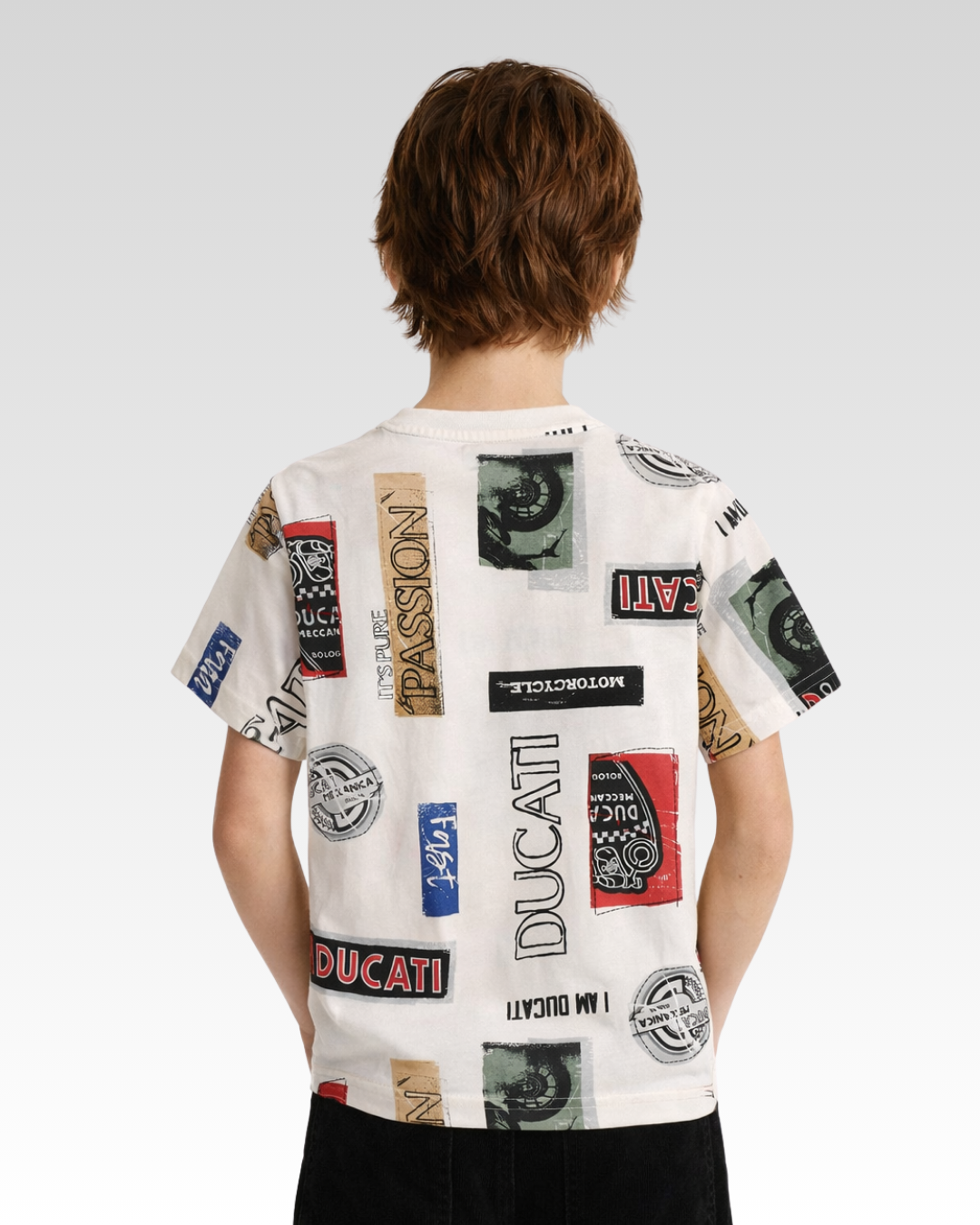 Off-White Multicolour Print Regular Fit T-Shirt