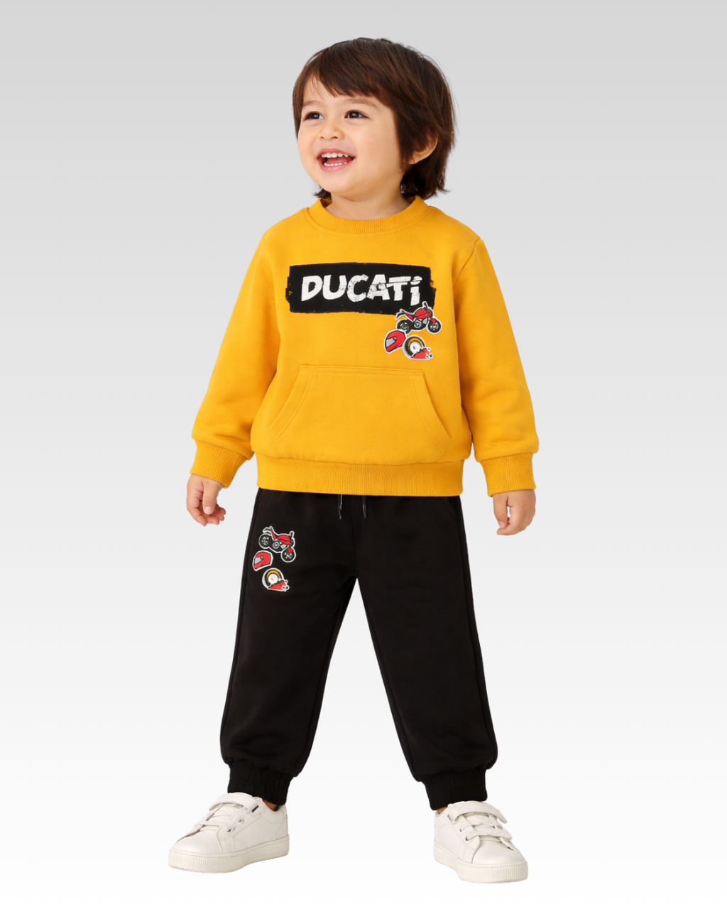 Mustard Regular Fit TWO PIECES JOGGING SUIT