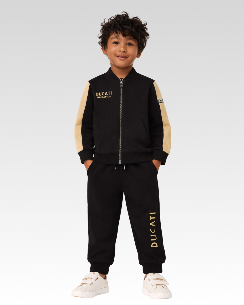 Black Regular Fit TWO PIECES JOGGING SUIT