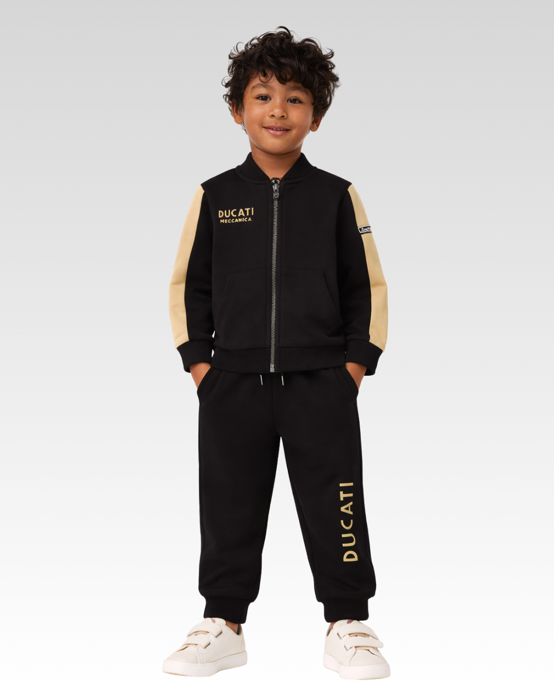 Black Regular Fit TWO PIECES JOGGING SUIT