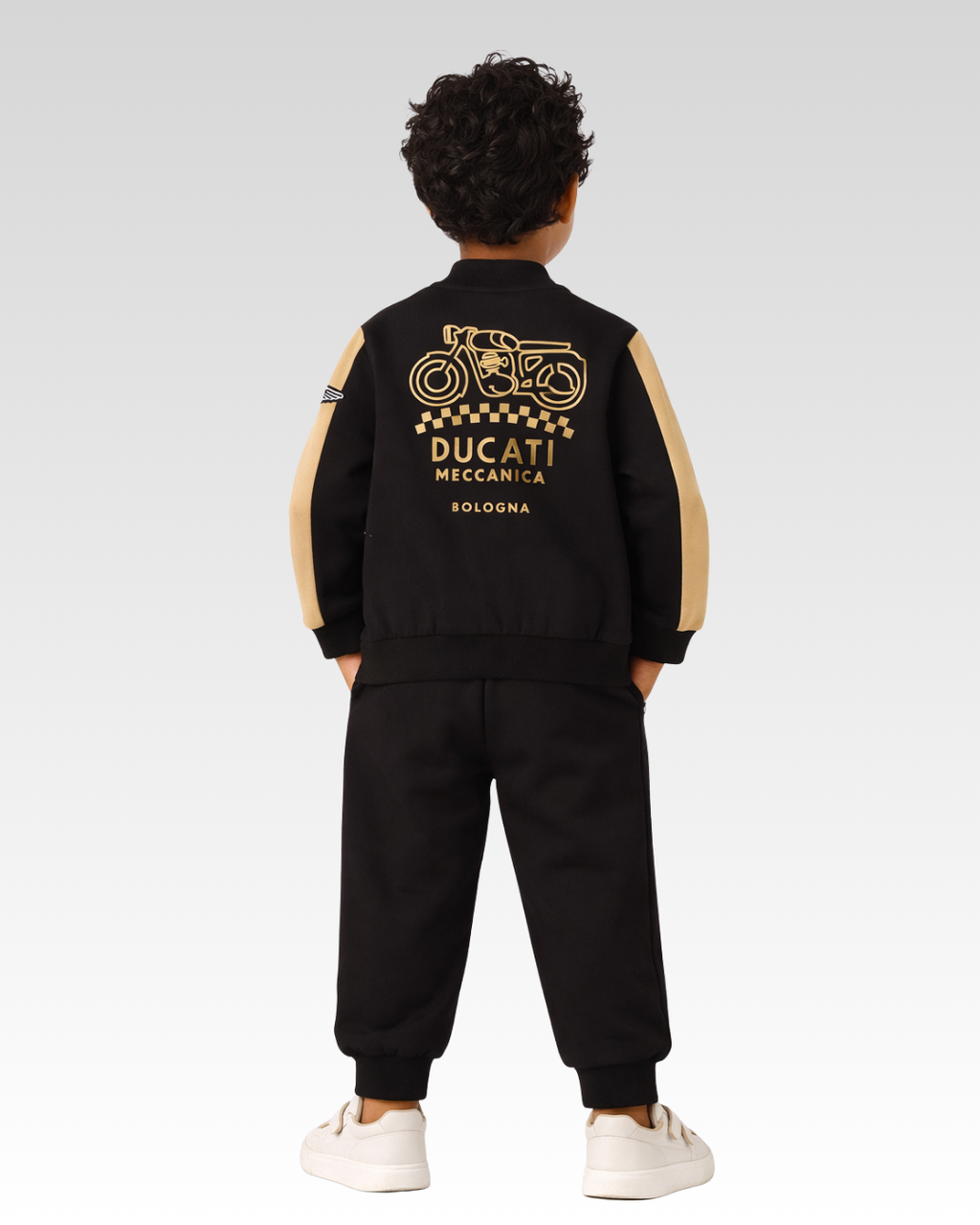 Black Regular Fit TWO PIECES JOGGING SUIT