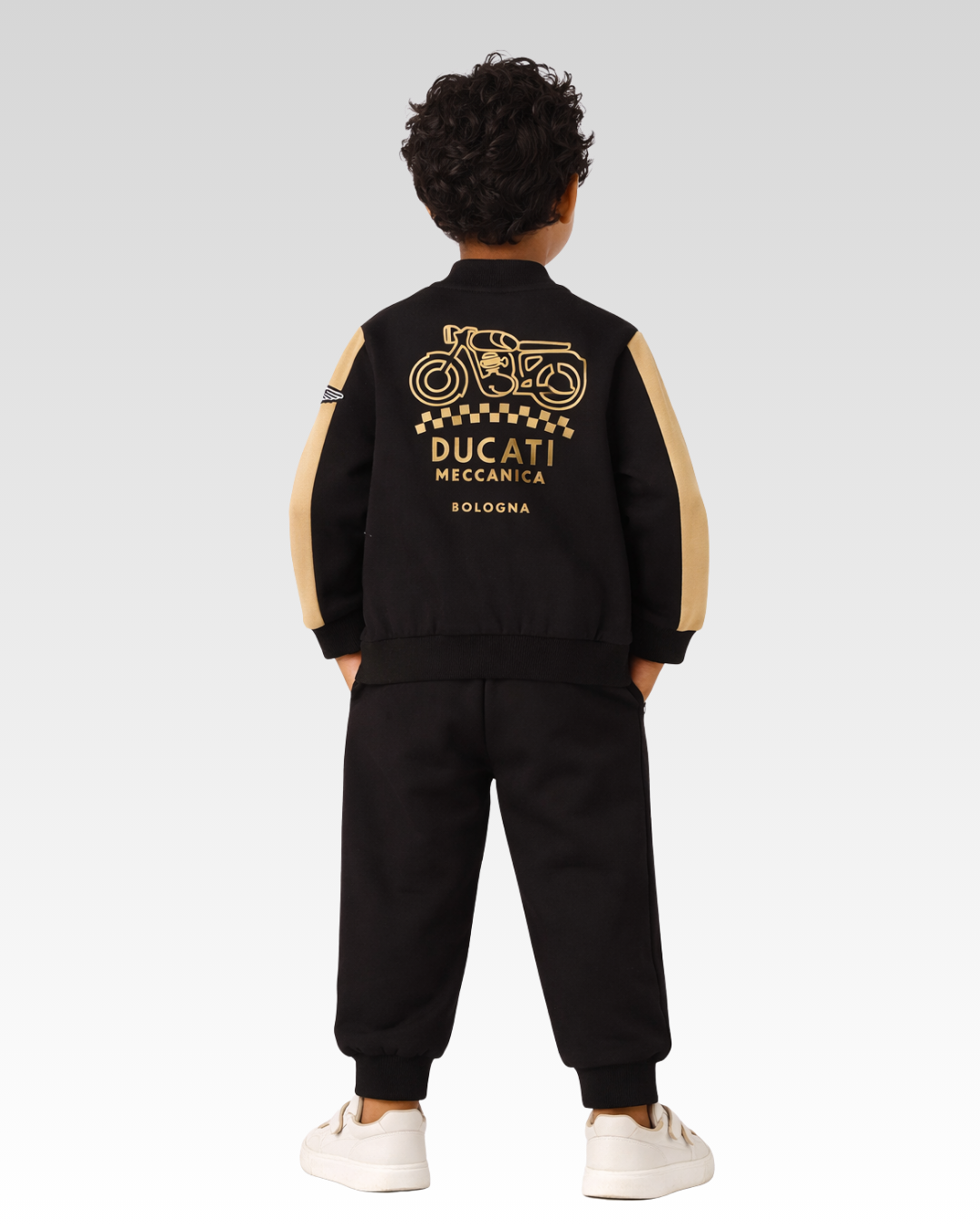 Black Regular Fit TWO PIECES JOGGING SUIT