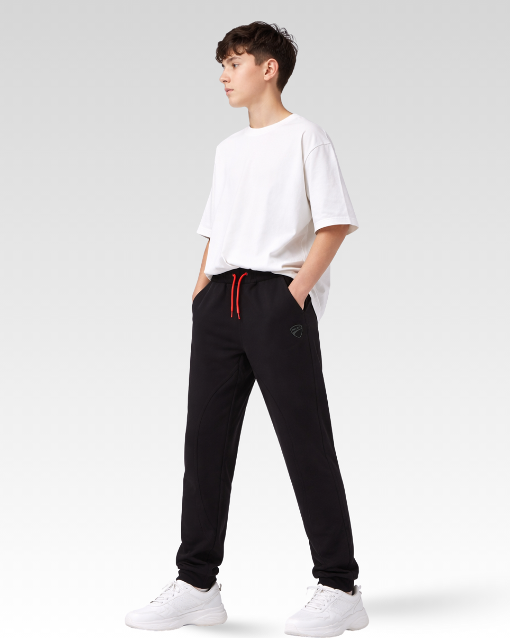 Black Regular Fit KNITTED TROUSERS