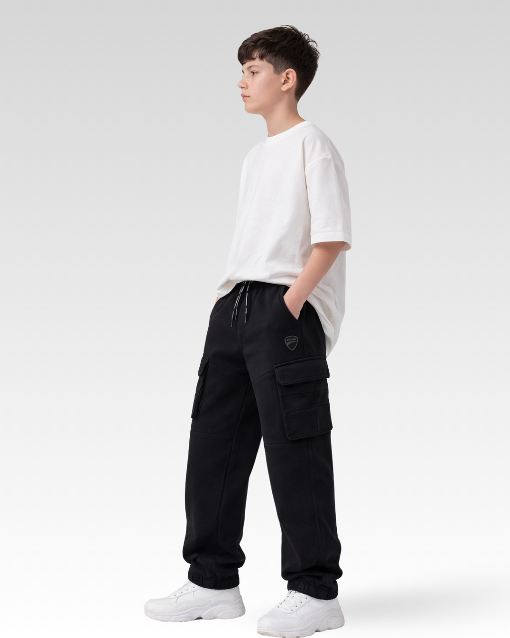 Black Regular Fit KNITTED TROUSERS