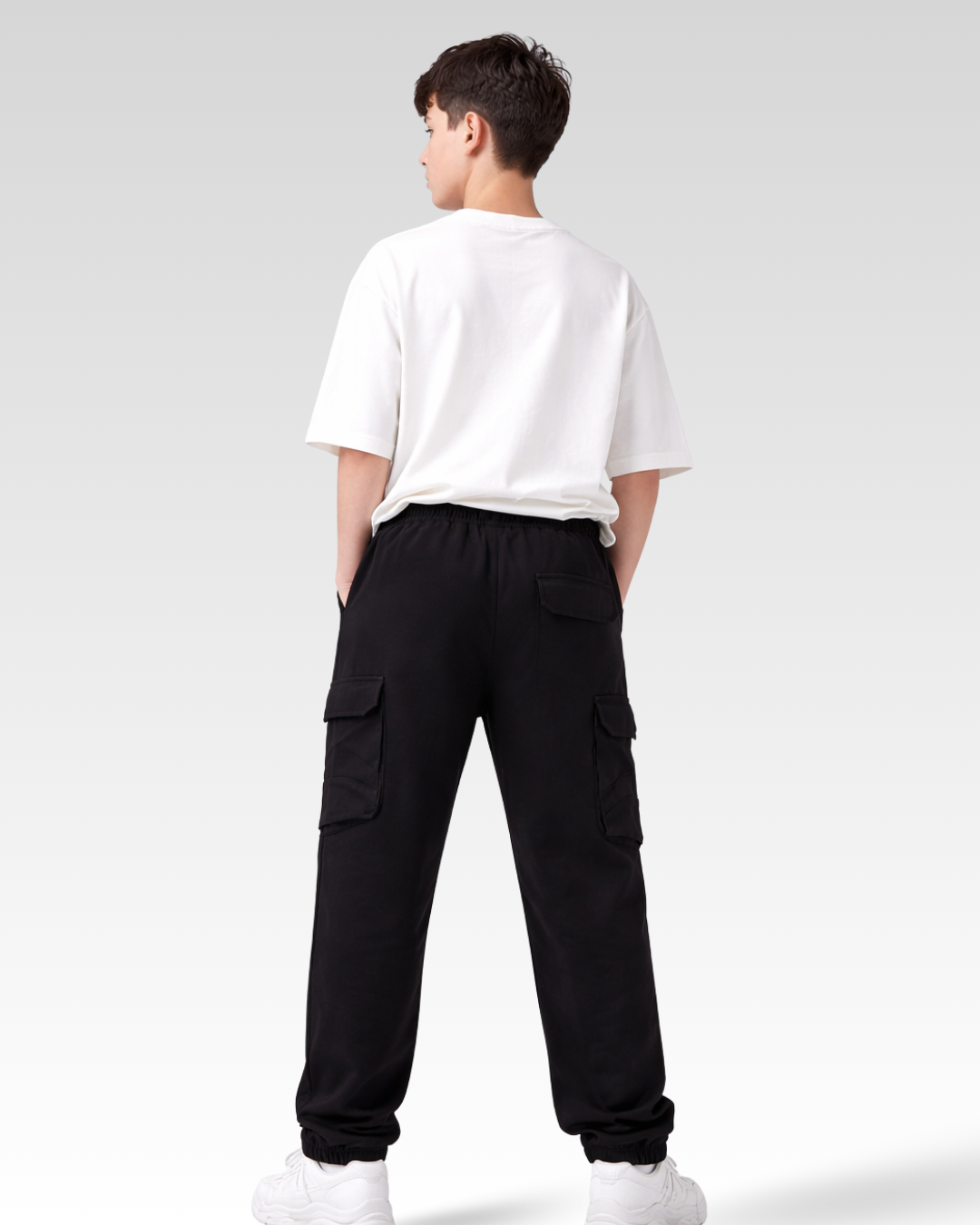 Black Regular Fit KNITTED TROUSERS