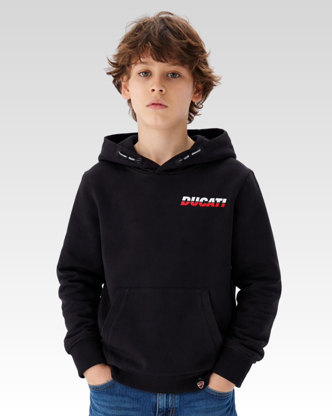 Black Regular Fit Closed Hoodie Sweater