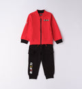Red Regular Fit TWO PIECES JOGGING SUIT