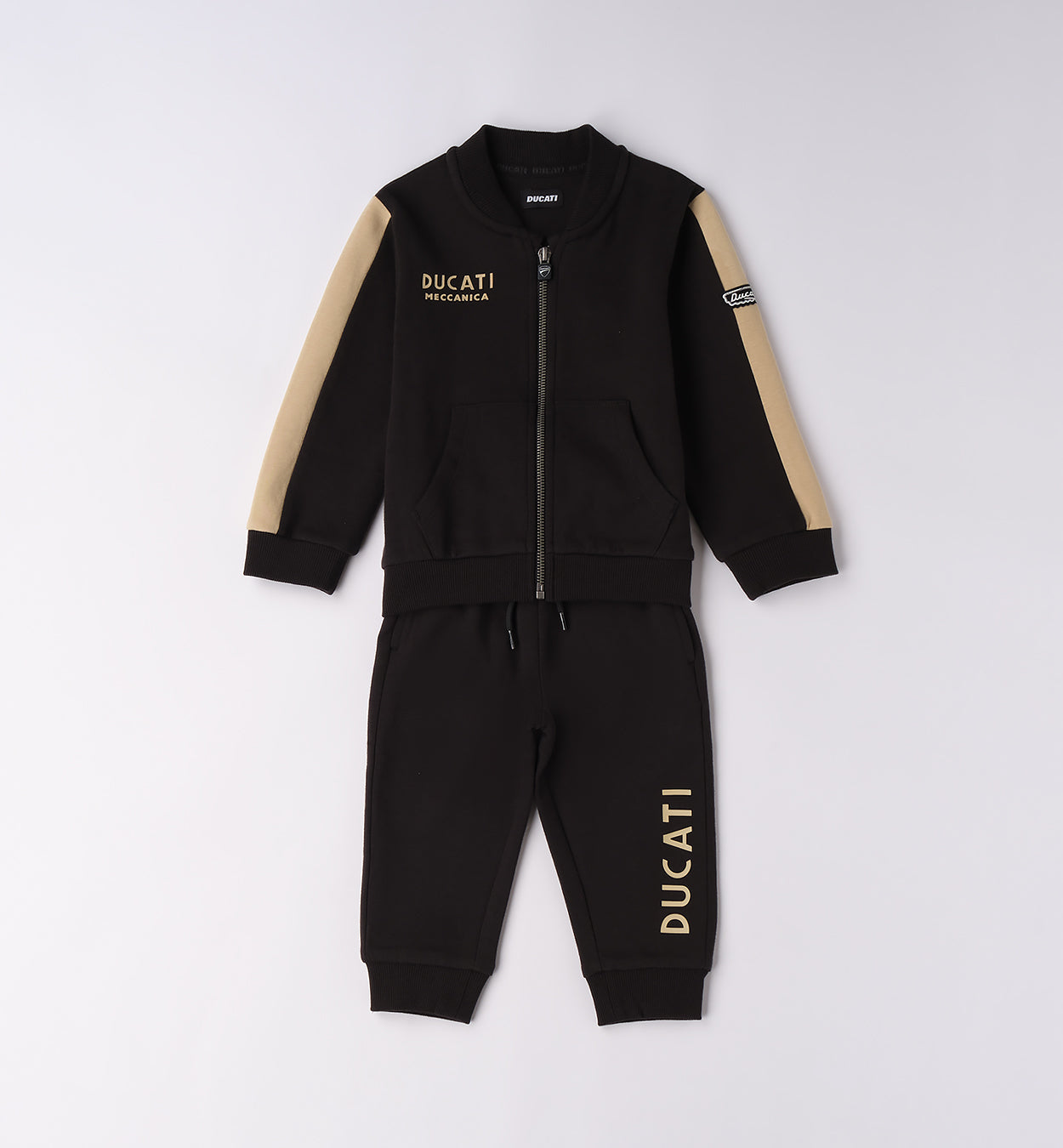 Black Regular Fit TWO PIECES JOGGING SUIT