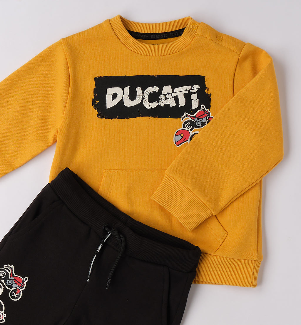 Mustard Regular Fit TWO PIECES JOGGING SUIT