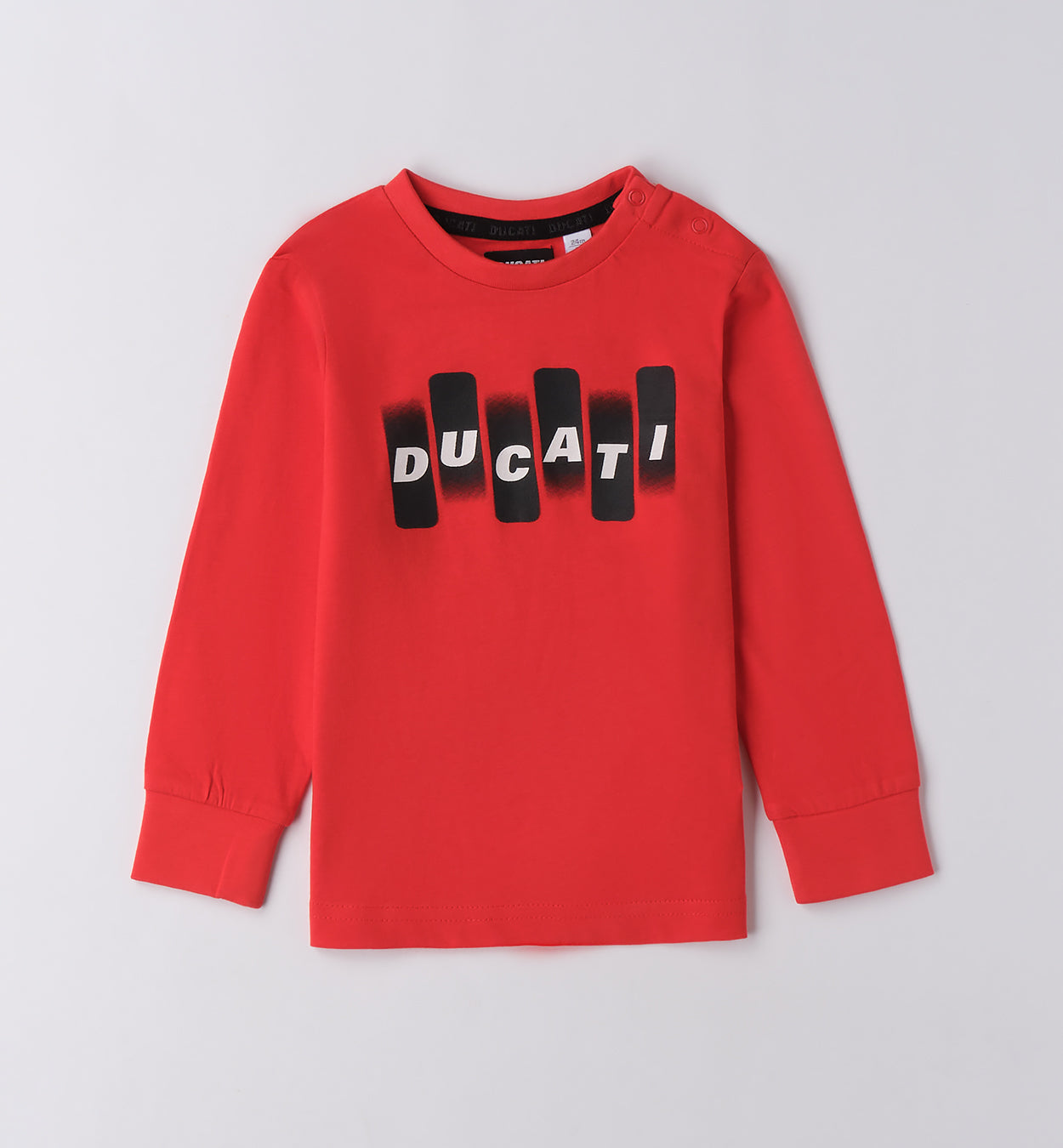 Red Regular Fit LONG SLEEVE ROUND-NECK