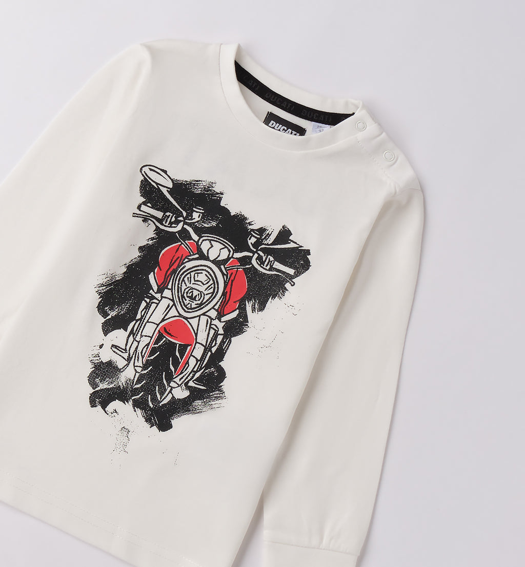 Off-White  Regular Fit LONG SLEEVE ROUND-NECK