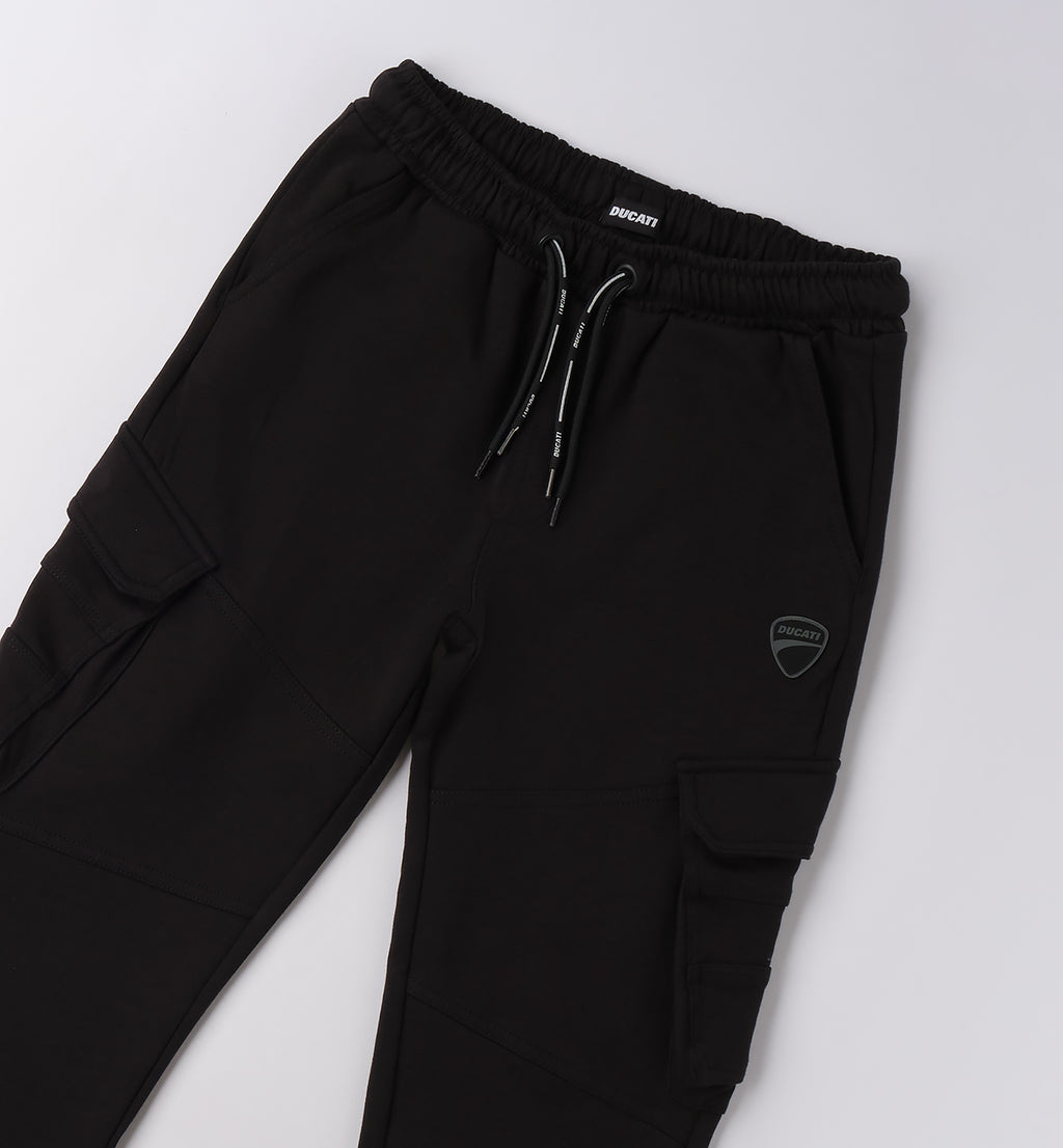 Black Regular Fit KNITTED TROUSERS