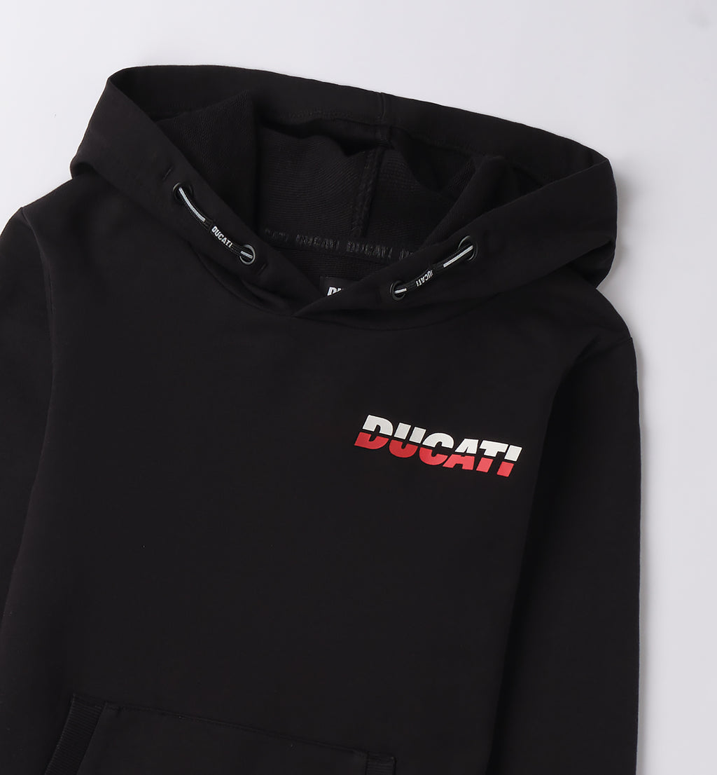 Black Regular Fit Closed Hoodie Sweater