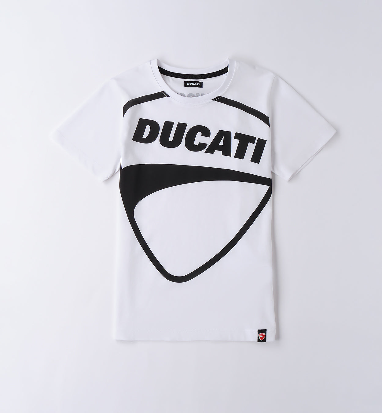 Optical White Maxi Shield Print Regular Fit T-Shirt