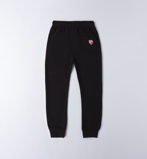 Black Regular Fit Knitted Trousers