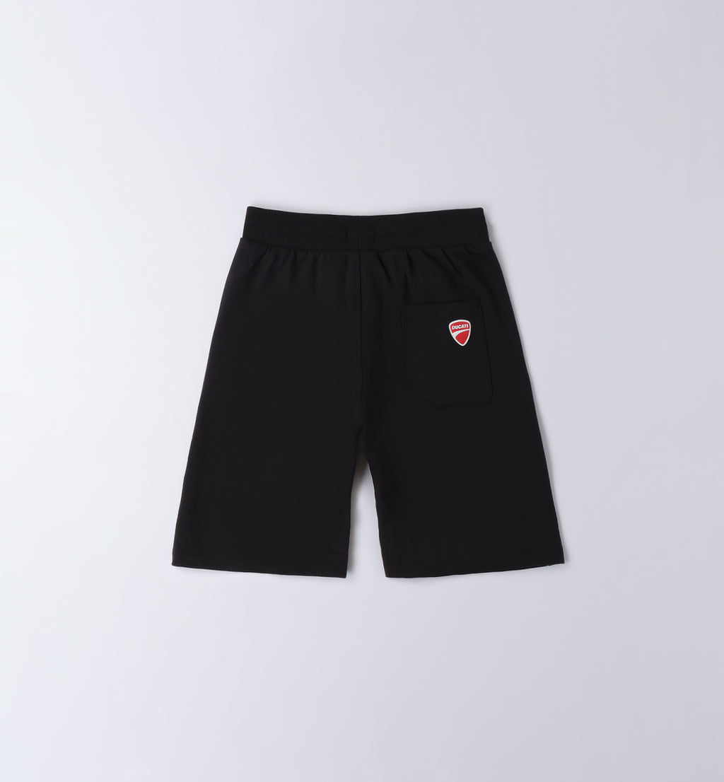 Black Regular Fit Short Knitted Trousers