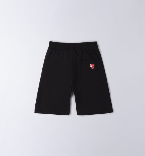 Black Regular Fit Short Knitted Trousers