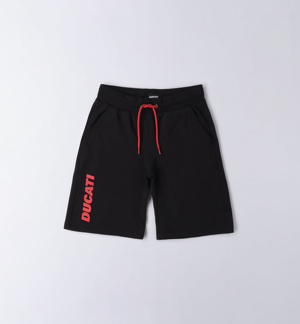 Black Regular Fit Short Knitted Trousers