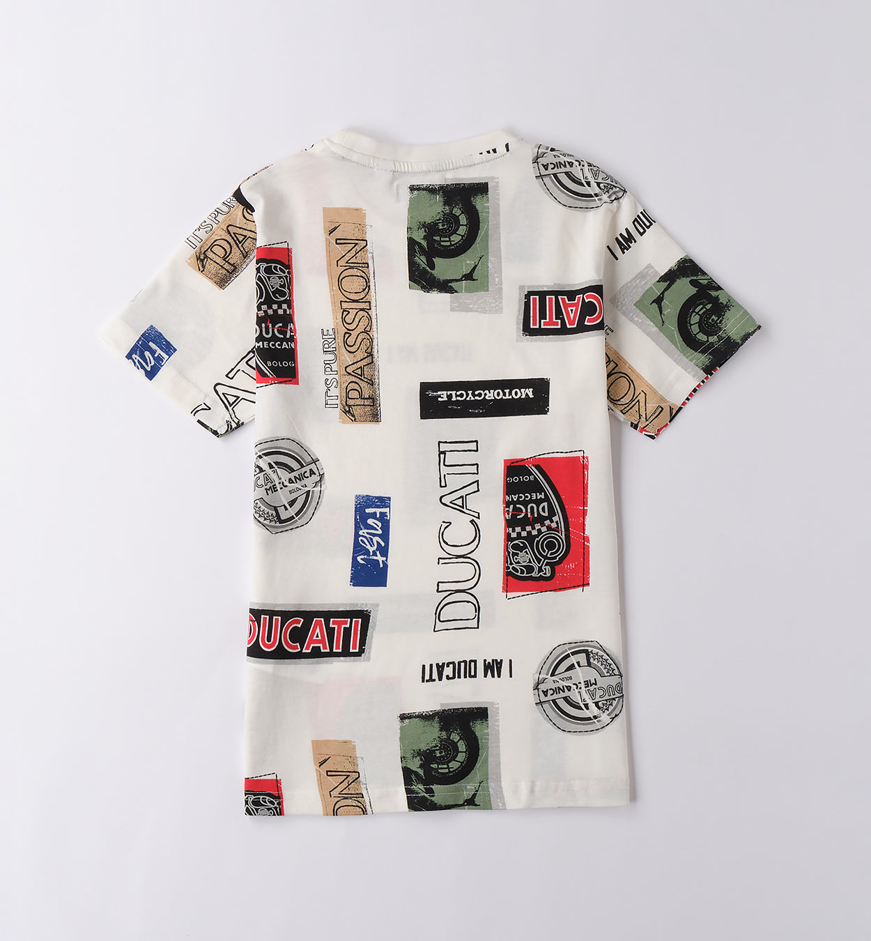 Off-White Multicolour Print Regular Fit T-Shirt