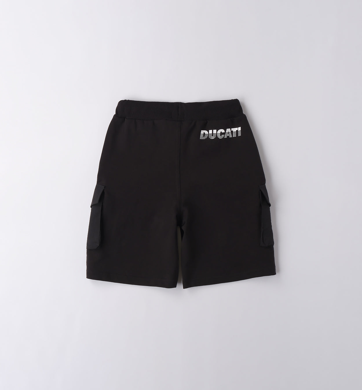 Black Regular Fit Short with Side Pockets