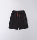 Black Regular Fit Short with Side Pockets